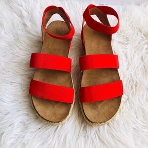 Time and Tru Red Sandals